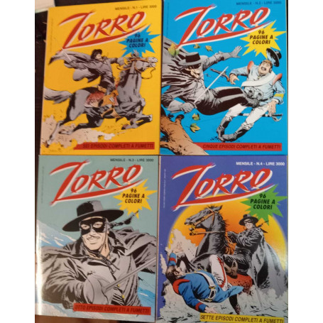 Zorro. N. 4 volumi.