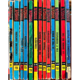 Lotto 13 fumetti Diabolik anni XI (8)-XIV (19)-XV (8)-XVI (15-17-19-20-21)-XVII (15-17-18)-XVIII (19)-XXIII(7).