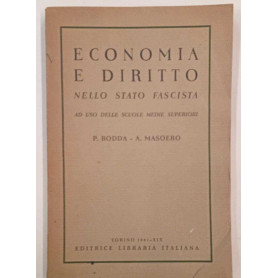 Economia e diritto nello stato fascista