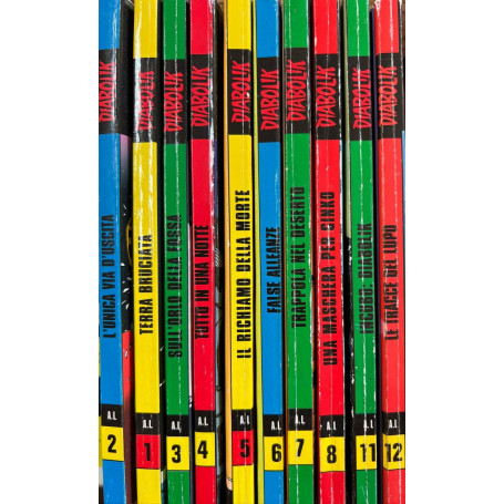 Lotto 10 fumetti Diabolik Anno L (da n° 1 a 12 esclusi n° 9 e 10).