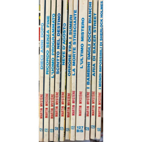 Lotto 11 fumetti Martin Mystere (da n° 121 a 130 con 127 bis).