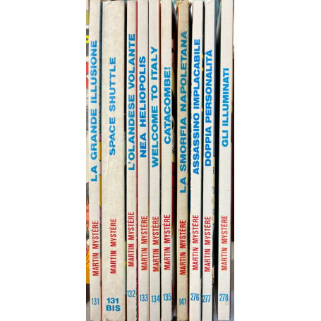 Lotto 10 fumetti Martin Mystere (da n° 131 a 135 131bis"