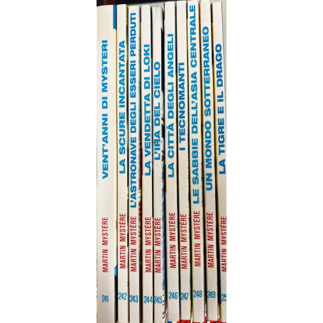 Lotto 10 fumetti Martin Mystere (da n° 241 a 250).