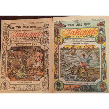 L' Intrepido. Avventure - Viaggi - Esplorazioni. Dal n. 423 al n. 522.