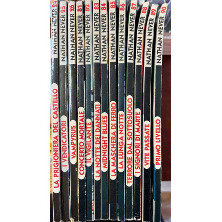 Lotto 13 fumetti Nathan Never (n°24-25-26 e da n° 81 a 90).