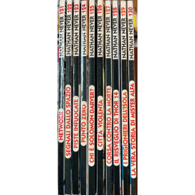 Lotto 10 fumetti Nathan Never (da n° 121 a 130).