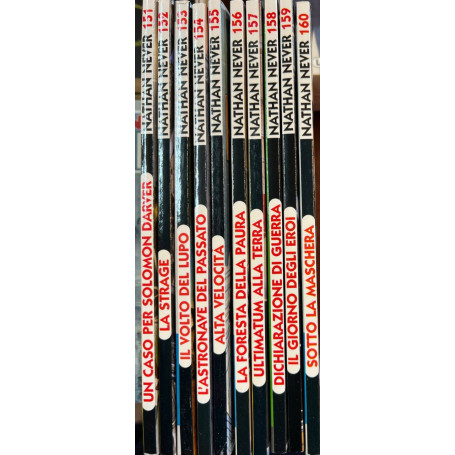 Lotto 10 fumetti Nathan Never (da n° 151 a 160).