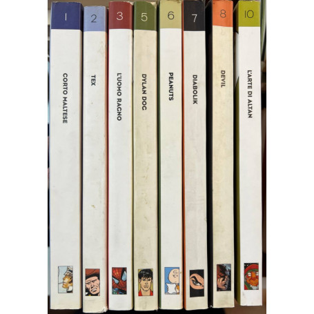 Lotto 8 fumetti "Classici del fumetto di Repubblica" (n°1-2-3-5-6-7-8-10).