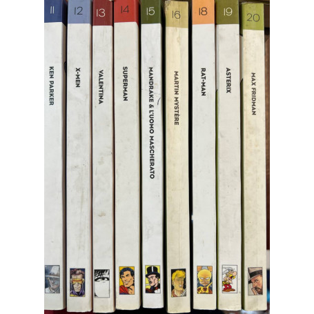 Lotto 9 fumetti "Classici del fumetto di Repubblica" (da n° 11 a 20 mancante n° 17).
