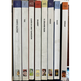 Lotto 8 fumetti "Classici del fumetto di Repubblica" (n° 1-2-43-44-46-51-52-58).
