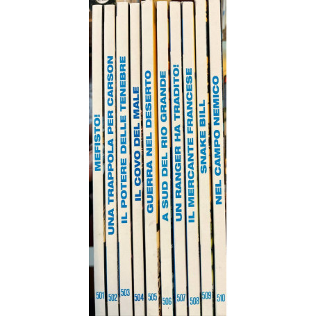 Lotto 10 fumetti Tex (da n° 501 a 510).