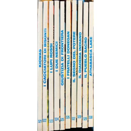 Lotto 10 fumetti Tex (da n° 521 a 530).
