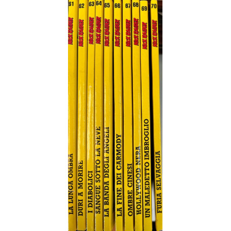 Lotto 10 fumetti Nick Raider (da n° 61 a 70).