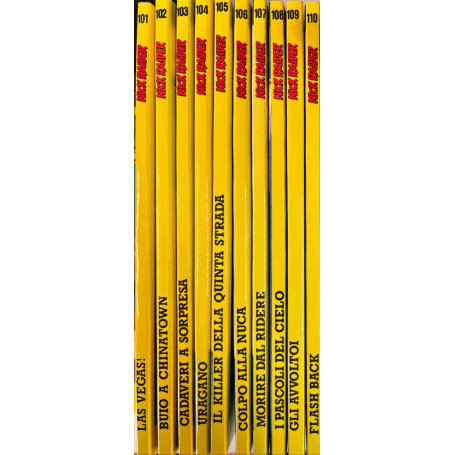 Lotto 10 fumetti Nick Raider (da n° 101 a 110).