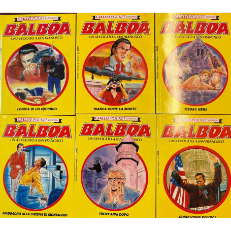 Giallo Pocket presenta: Balboa. Un avvocato A San Francisco (serie da n° 1 a 6).
