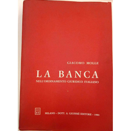 La banca nell'ordinamento giuridico italiano