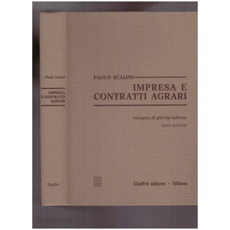 Impresa e Contratti Agrari. Rassegna di giurisprudenza
