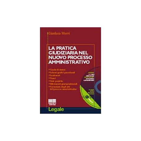 Pratica giudiziaria nuovo processo amministrativo Tavole di sintesi Schemi grafici procedurali Scadenzari Prassi Note CD-ROM
