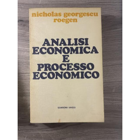 Analisi economica e processo economico