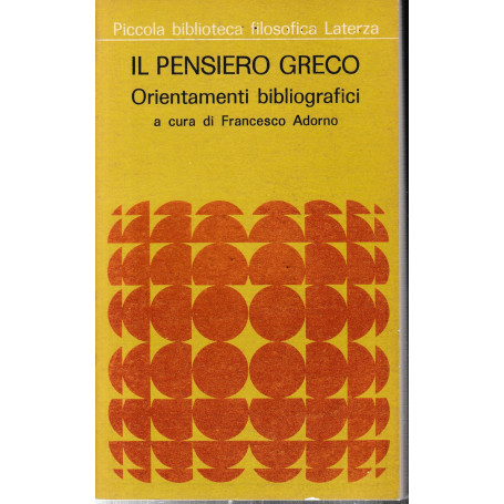 Il pensiero greco.