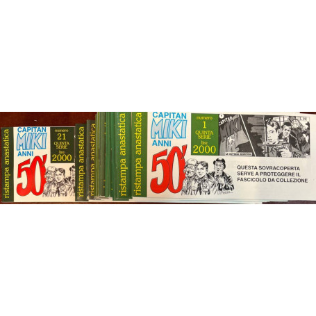 Capitan Miki Anni '50. Ristampa anastatica. Quinta serie (da n° 1 a 21).