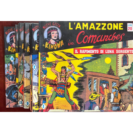 Nuove Gesta di Kinowa. L'Ammazzone dei Comanches (da n° 1 a 18).