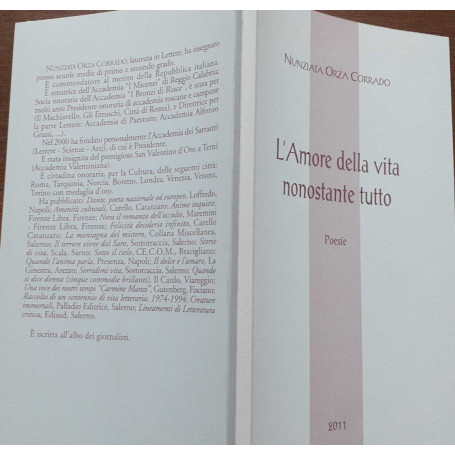 L'amore della vita nonostante tutto. Poesie
