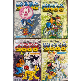 Lotto 4 fumetti Mega 2000 Topolino (n°500-511-518-520).
