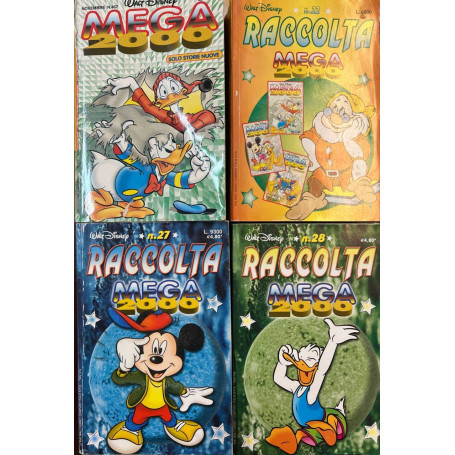 Lotto 4 fumetti Raccolta Mega 2000 (n° 27-28 e n° 22 in doppia copia).