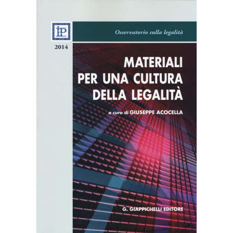 Materiali per una cultura della legalità 2014