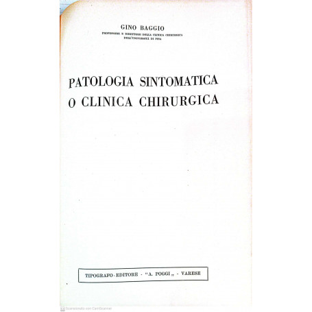 Patologia sintomatica o clinica chirurgica