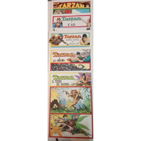 Tarzan. Lotto di n. 5 albi delle tavole domenicali dal n. 840 al n. 1010.