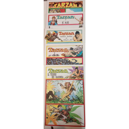 Tarzan. Lotto di n. 5 albi delle tavole domenicali dal n. 840 al n. 1010.