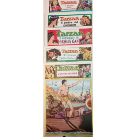 Tarzan. Lotto di n. 5 albi delle tavole domenicali dal n. 1123 al n. 1201.