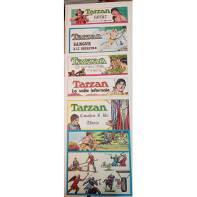 Tarzan. Lotto di n. 5 albi delle tavole domenicali dal n. 1202 al n. 1277.