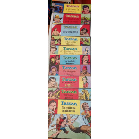 Tarzan. Lotto di n. 10 albi delle striscie giornaliere dal n. 4534 al n. 5148.