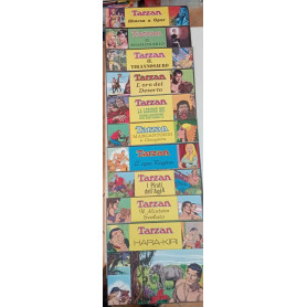 Tarzan. Lotto di n. 10 albi delle striscie giornaliere dal n. 7405 al n. 8112.