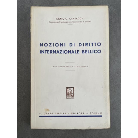 Nozioni di diritto internazionale bellico