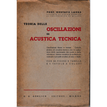 Teoria delle oscillazioni ed acustica tecnica