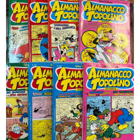 Lotto 8 fumetti Almanacco Topolino (da n° 329 a 336).