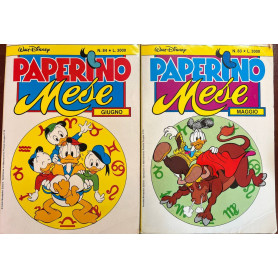 Lotto di 2 fumetti Paperino Mese n° 83 e 84.