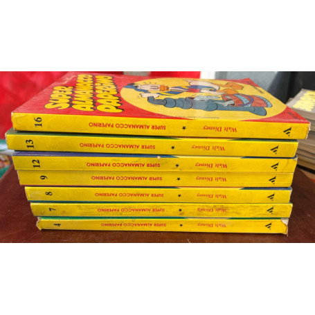 Lotto 7 fumetti Super Almanacco di Paperino Prima Serie (n° 4-7-8-9-12-13-16).