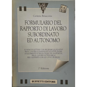 Formulario del rapporto di lavoro subordinato ed autonomo