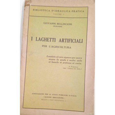 I laghetti artificiali per l'agricoltura