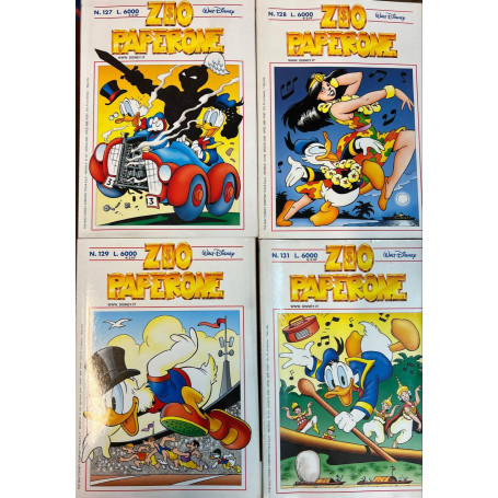 Lotto 4 fumetti Zio Paperone (n° 127-128-129-131).
