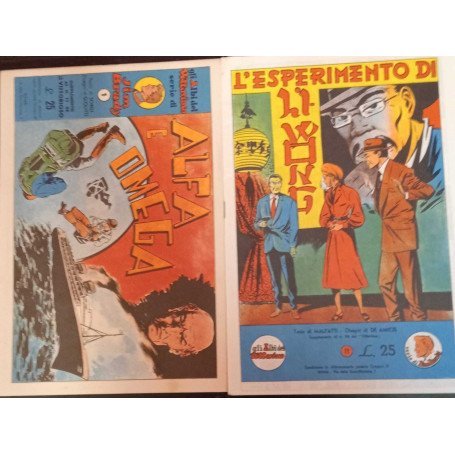 Gli albi del Vittorioso serie di Jim Brady dal n. 1 al n. 11.