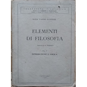 Elementi di filosofia. Vol I Introduzione e logica