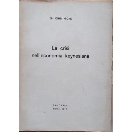 La crisi nell'economia keynesiana