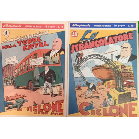 Albogiornale con ciclone l'uomo swing. Serie completa dal n. 1 al n. 28.