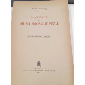 Manuale di diritto processuale penale